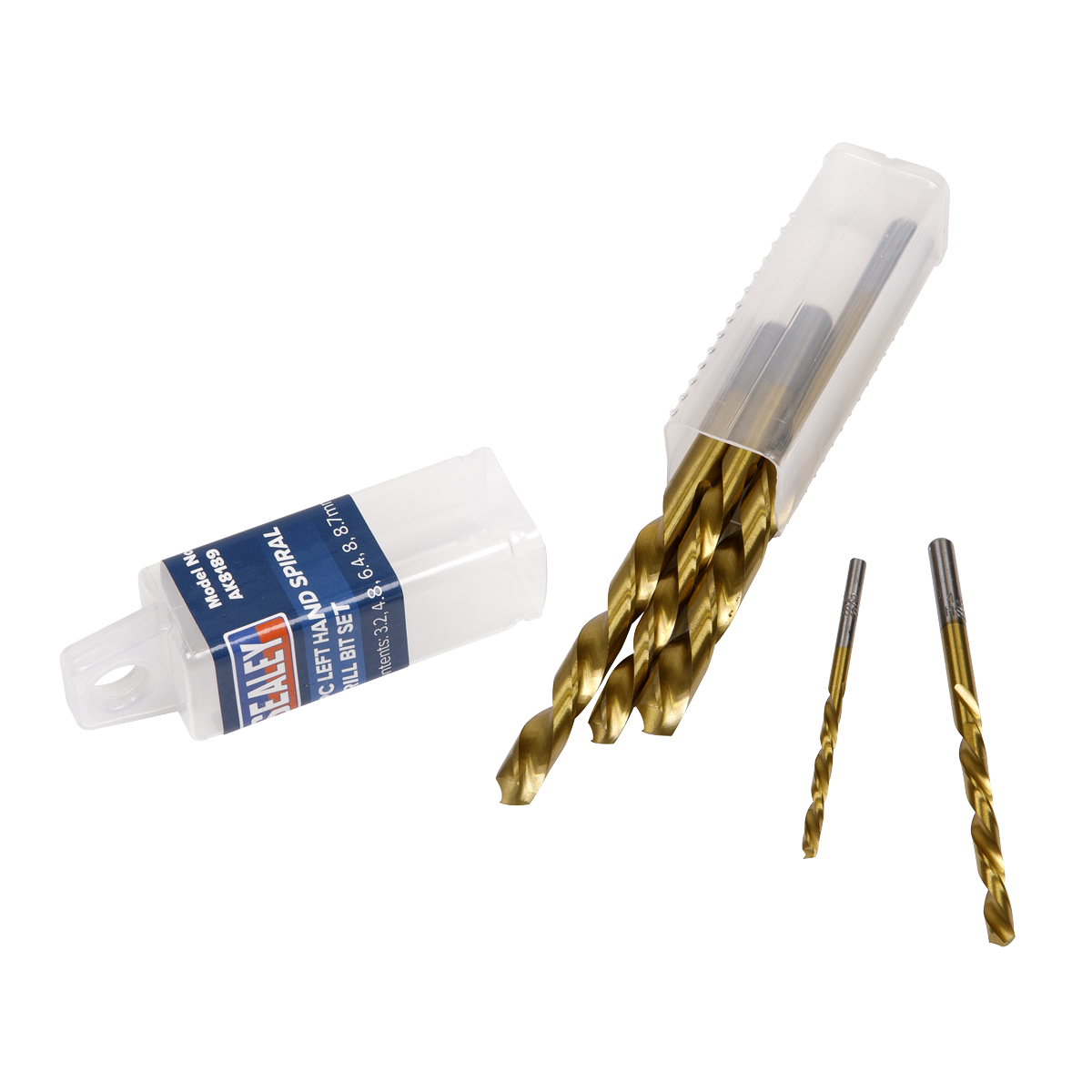 Left-Hand Spiral Drill Bit Set 5pc AK8189