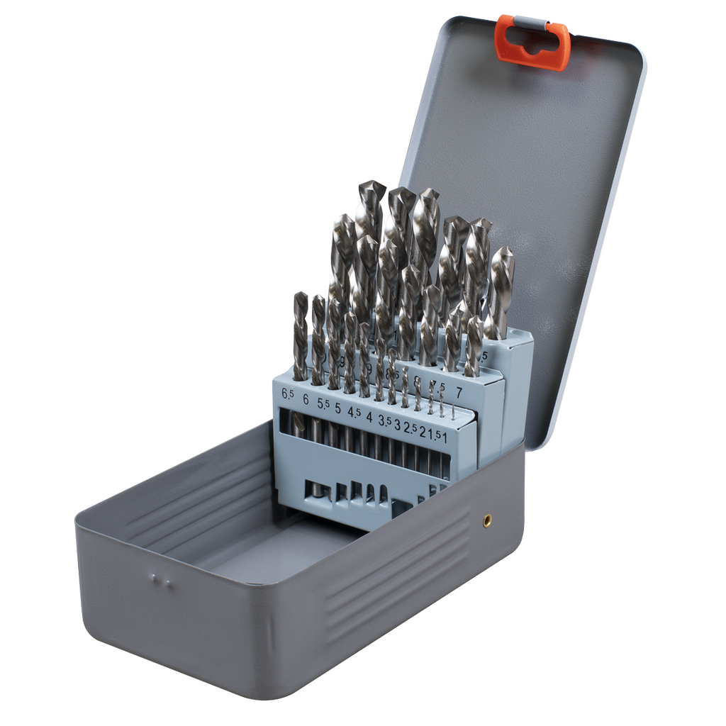 Left-Hand Spiral Drill Bit Set 25pc AK8191