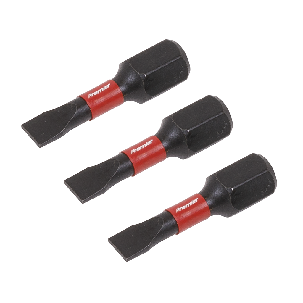 Slotted Impact Power Tool Bits 4.5 x 25mm 3pc AK8201
