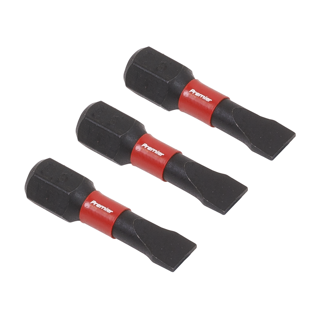 Slotted Impact Power Tool Bits 5.5 x 25mm 3pc AK8202