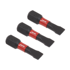 Slotted Impact Power Tool Bits 5.5 x 25mm 3pc AK8202