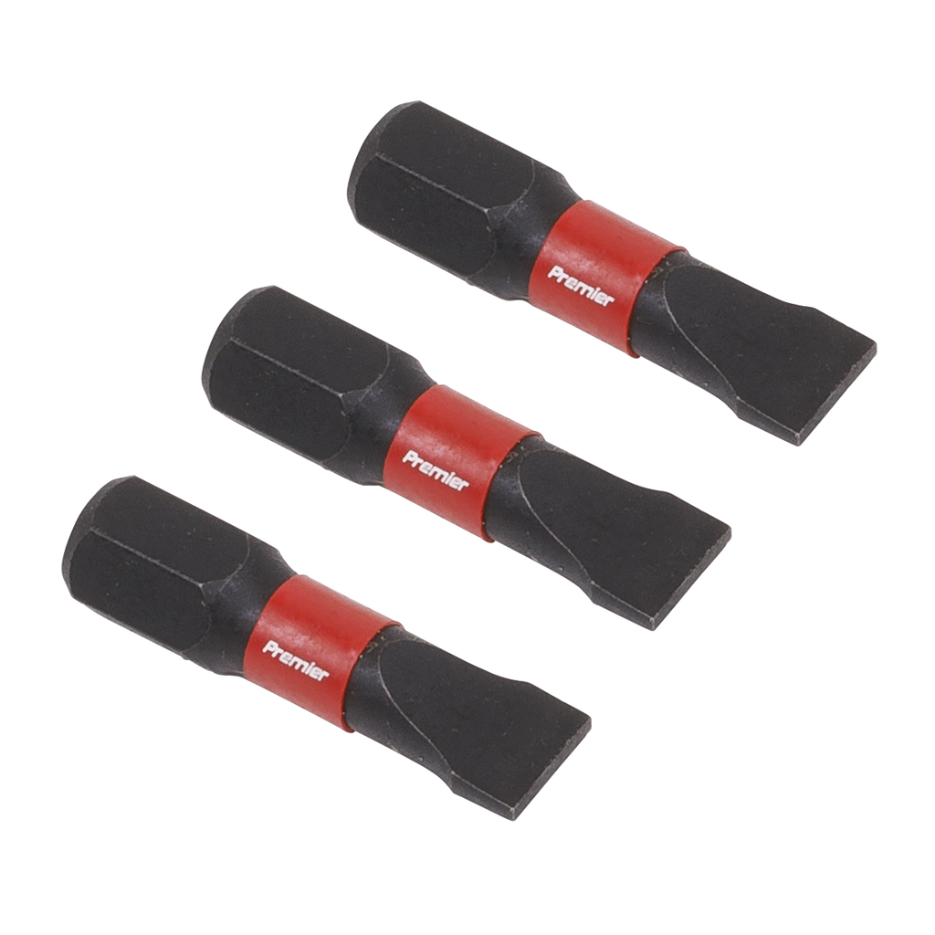 Slotted Impact Power Tool Bits 6.5 x 25mm 3pc AK8203
