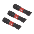 Slotted Impact Power Tool Bits 6.5 x 25mm 3pc AK8203