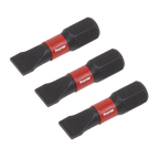 Slotted Impact Power Tool Bits 6.5 x 25mm 3pc AK8203