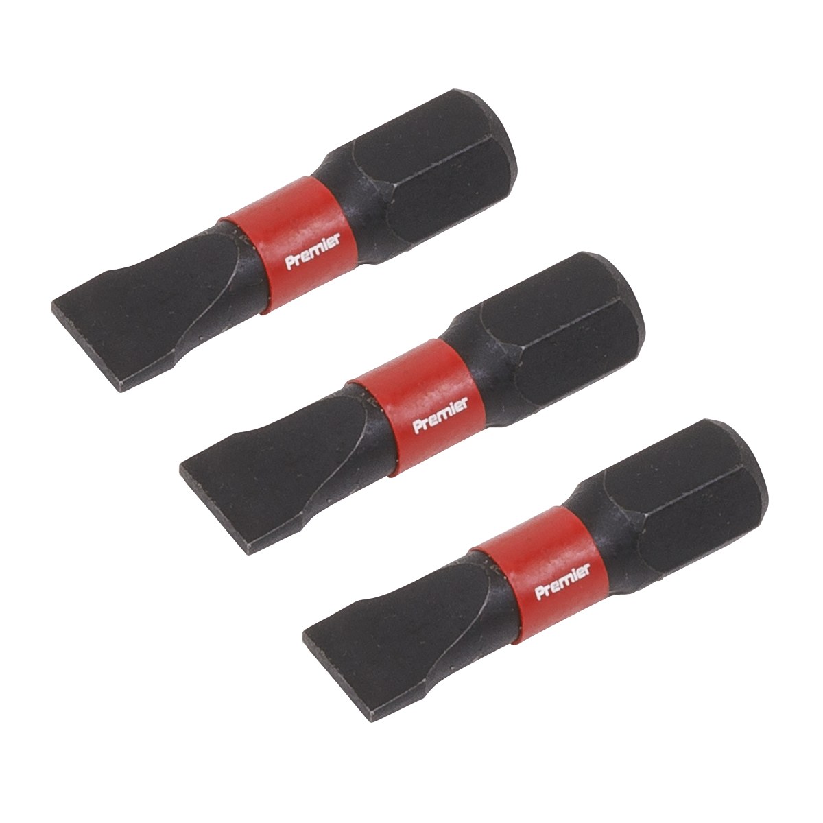 Slotted Impact Power Tool Bits 6.5 x 25mm 3pc AK8203