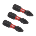 Phillips Impact Power Tool Bits #2 x 25mm 3pc AK8205