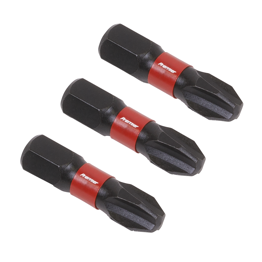Phillips Impact Power Tool Bits #3 x 25mm 3pc AK8206