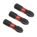 Phillips Impact Power Tool Bits #3 x 25mm 3pc AK8206