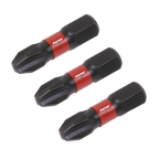 Phillips Impact Power Tool Bits #3 x 25mm 3pc AK8206