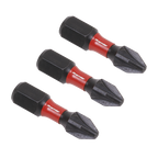 Pozi Impact Power Tool Bits #2 x 25mm 3pc AK8208