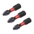 Pozi Impact Power Tool Bits #2 x 25mm 3pc AK8208