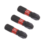 Pozi Impact Power Tool Bits #3 x 25mm 3pc AK8209
