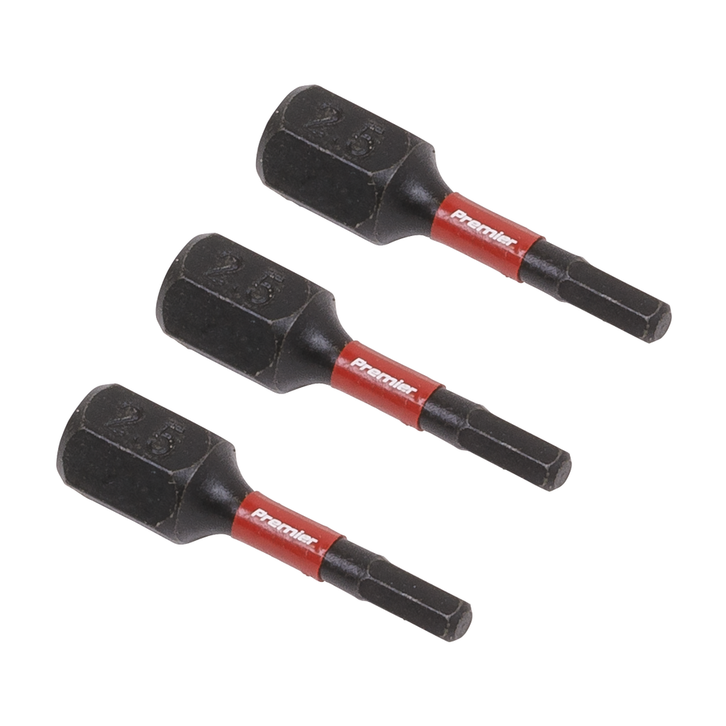 Hex Impact Power Tool Bits 2.5 x 25mm 3pc AK8210