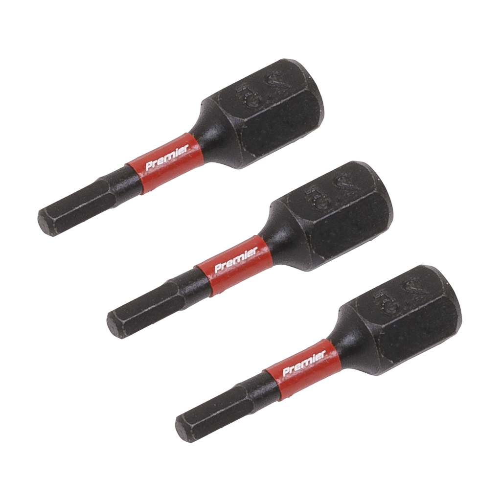 Hex Impact Power Tool Bits 2.5 x 25mm 3pc AK8210