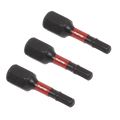 Hex Impact Power Tool Bits 3 x 25mm 3pc AK8211