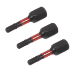 Hex Impact Power Tool Bits 3 x 25mm 3pc AK8211
