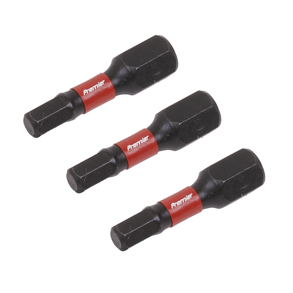 Hex Impact Power Tool Bits 4 x 25mm 3pc AK8212