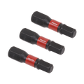 Hex Impact Power Tool Bits 5 x 25mm 3pc AK8213