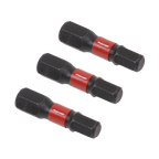 Hex Impact Power Tool Bits 5 x 25mm 3pc AK8213