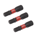Hex Impact Power Tool Bits 5 x 25mm 3pc AK8213