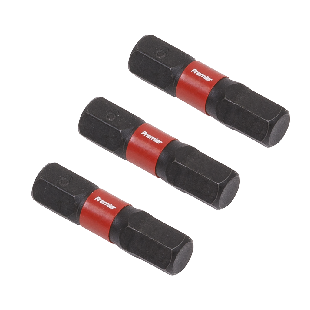 Hex Impact Power Tool Bits 6 x 25mm 3pc AK8214
