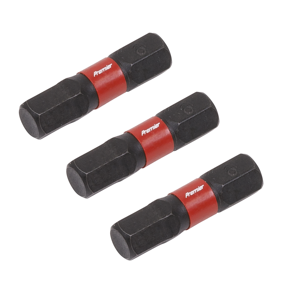 Hex Impact Power Tool Bits 6 x 25mm 3pc AK8214