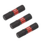 Hex Impact Power Tool Bits 6 x 25mm 3pc AK8214