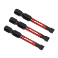 Slotted Impact Power Tool Bits 5.5 x 50mm 3pc AK8227