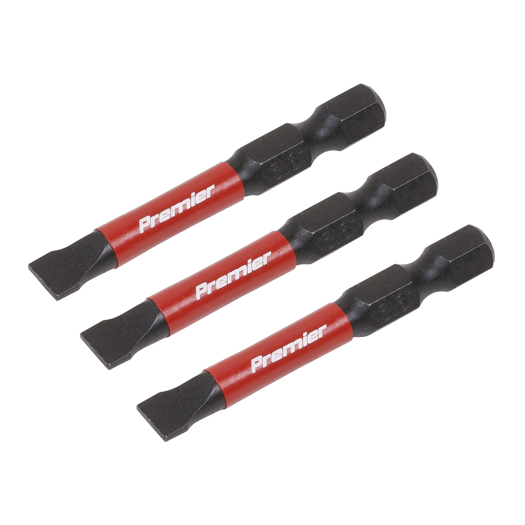 Slotted Impact Power Tool Bits 6.5 x 50mm 3pc AK8228