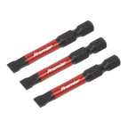 Slotted Impact Power Tool Bits 6.5 x 50mm 3pc AK8228