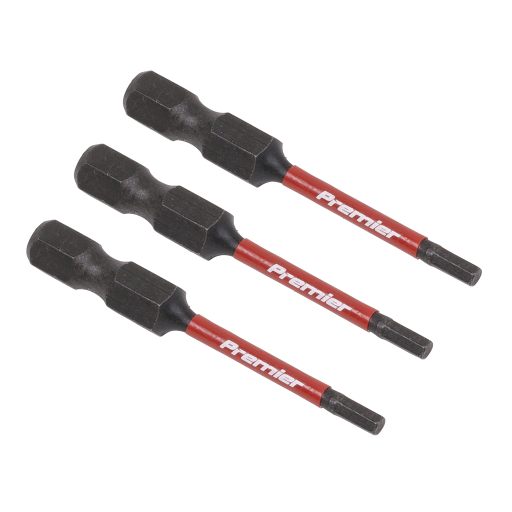 Hex Impact Power Tool Bits 2.5 x 50mm 3pc AK8235
