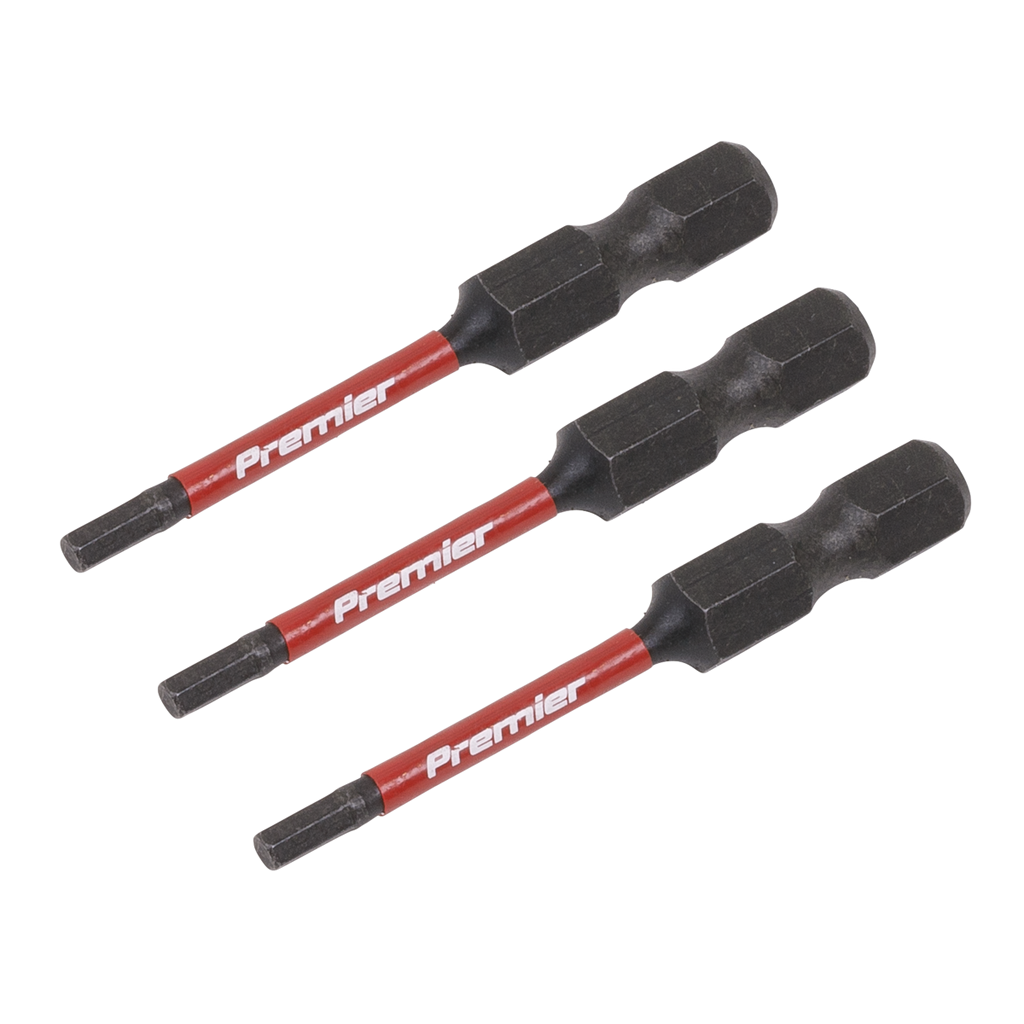 Hex Impact Power Tool Bits 2.5 x 50mm 3pc AK8235