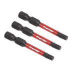 Hex Impact Power Tool Bits 4 x 50mm 3pc AK8237