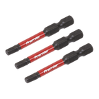 Hex Impact Power Tool Bits 4 x 50mm 3pc AK8237