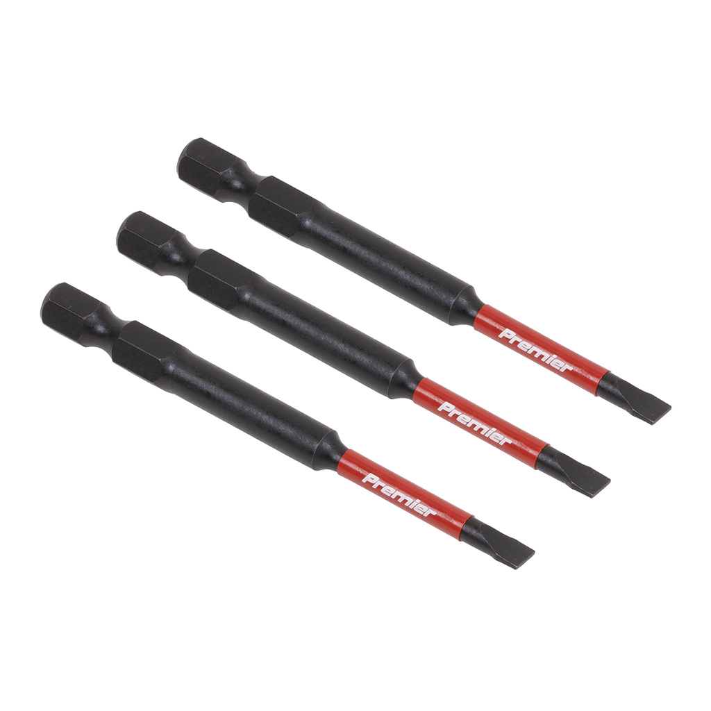 Slotted Impact Power Tool Bits 4.5 x 75mm 3pc AK8251