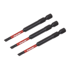 Slotted Impact Power Tool Bits 4.5 x 75mm 3pc AK8251