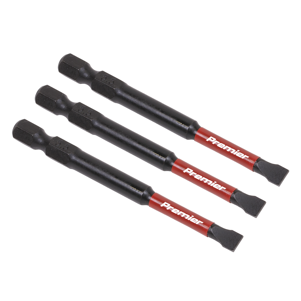 Slotted Impact Power Tool Bits 5.5 x 75mm 3pc AK8252