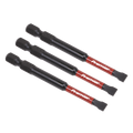 Slotted Impact Power Tool Bits 5.5 x 75mm 3pc AK8252