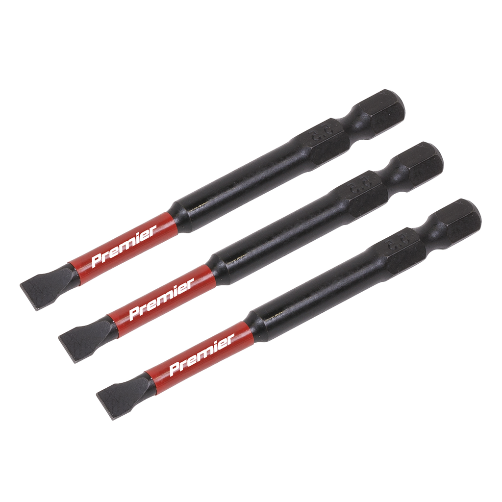 Slotted Impact Power Tool Bits 5.5 x 75mm 3pc AK8252