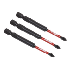 Phillips Impact Power Tool Bits #1 x 75mm 3pc AK8254