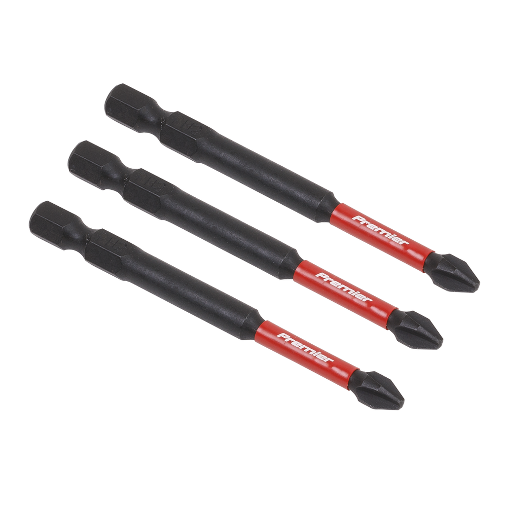 Phillips Impact Power Tool Bits #2 x 75mm 3pc AK8255