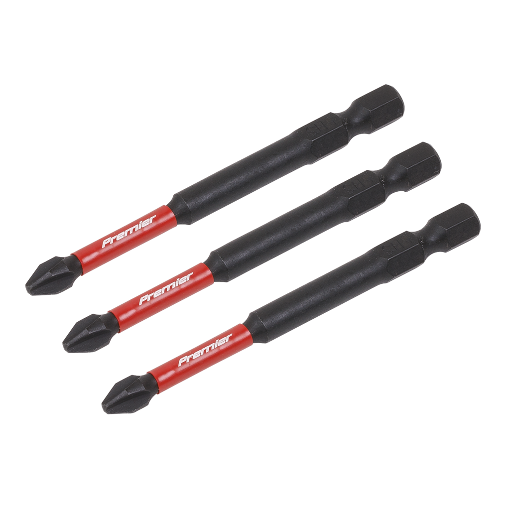 Phillips Impact Power Tool Bits #2 x 75mm 3pc AK8255