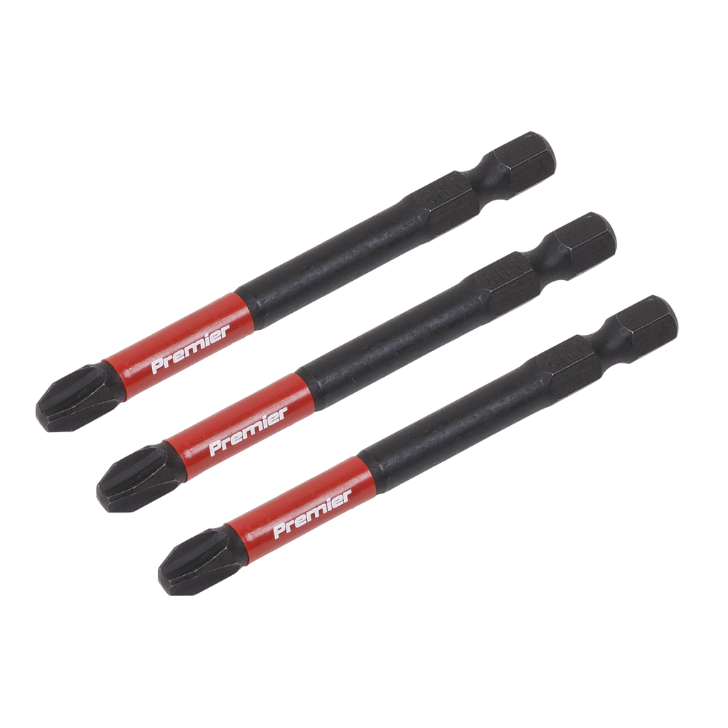 Phillips Impact Power Tool Bits #3 x 75mm 3pc AK8256