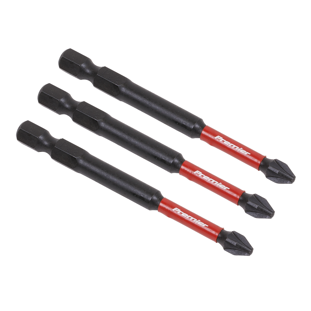 Pozi Impact Power Tool Bits #2 x 75mm 3pc AK8258