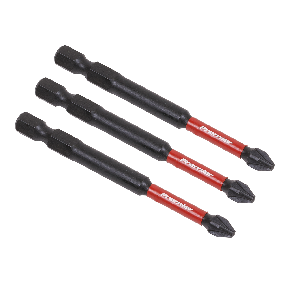 Pozi Impact Power Tool Bits #2 x 75mm 3pc AK8258
