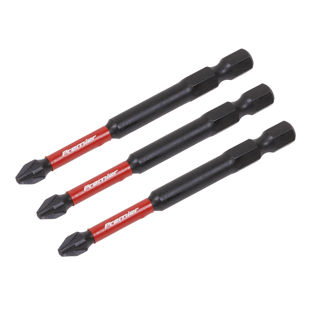 Pozi Impact Power Tool Bits #2 x 75mm 3pc AK8258