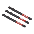 Pozi Impact Power Tool Bits #3 x 75mm 3pc AK8259