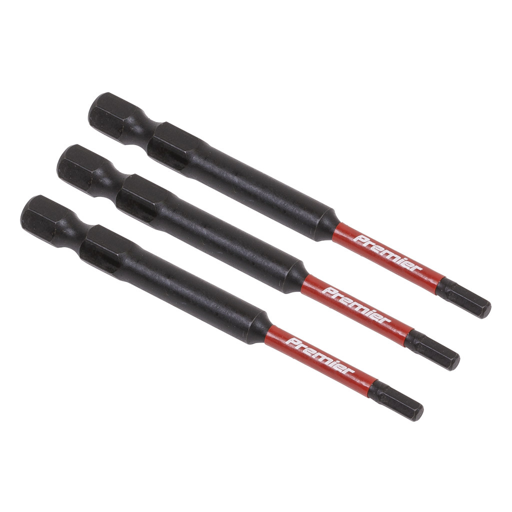 Hex Impact Power Tool Bits 3 x 75mm 3pc AK8261