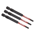 Hex Impact Power Tool Bits 3 x 75mm 3pc AK8261