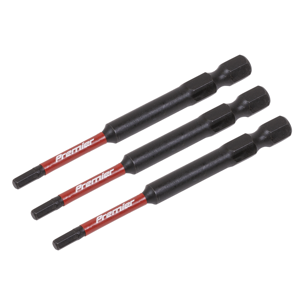 Hex Impact Power Tool Bits 3 x 75mm 3pc AK8261